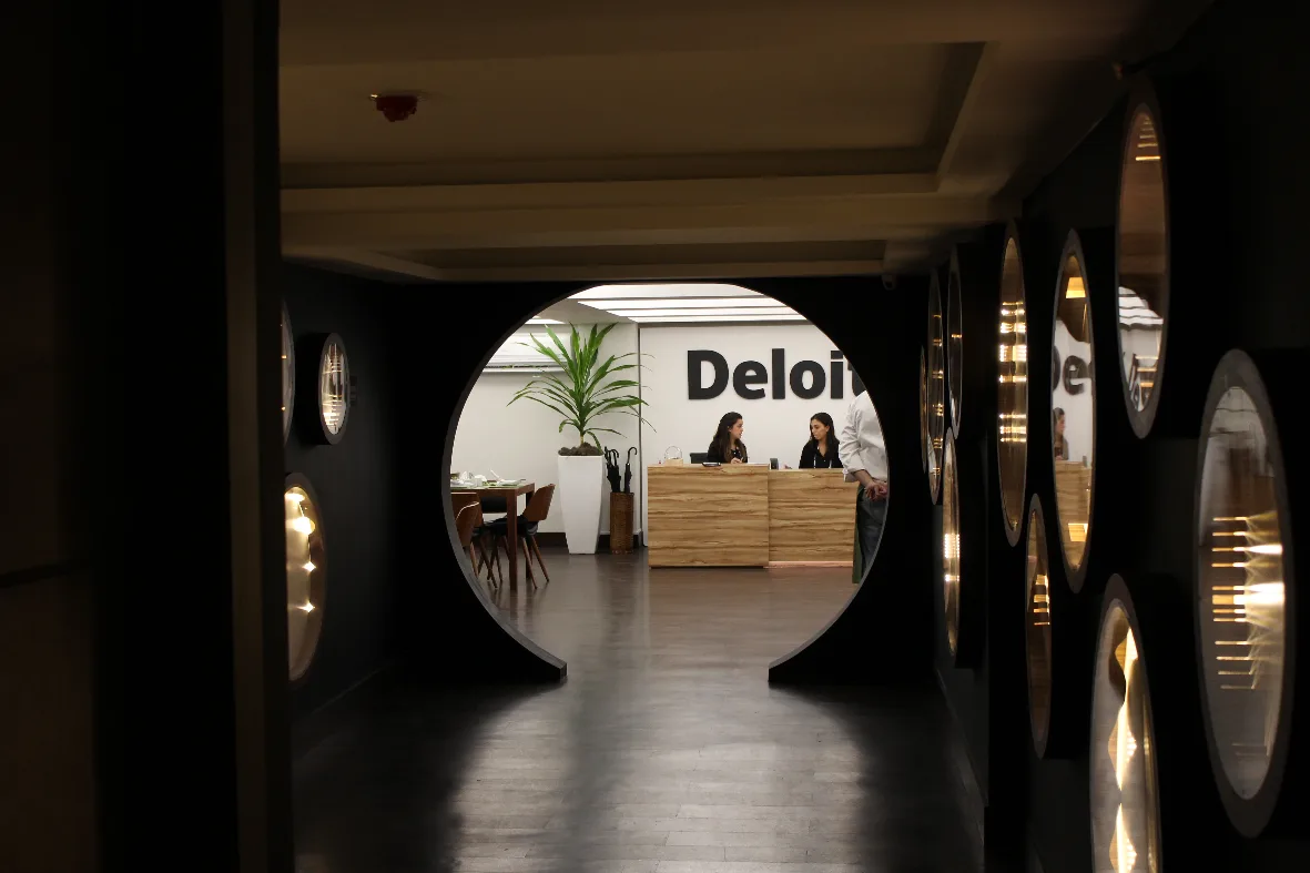 The entrance to a Deloitte office